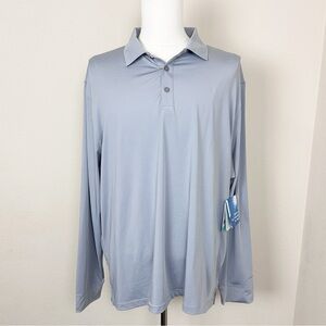 Coolibar Mens David Ledbetter Long Sleeve Golf Polo | XXL